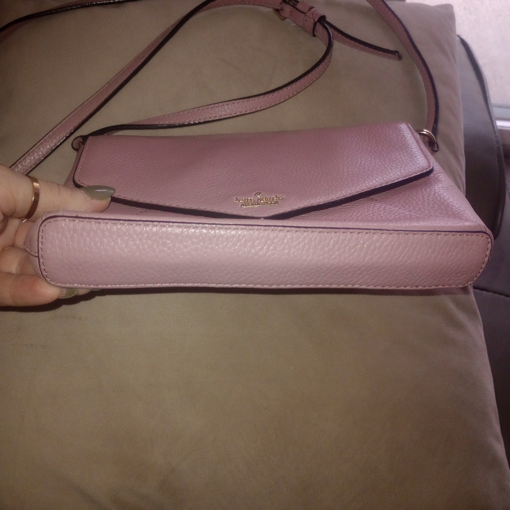 Kate Spade  New York Sadie Envelope crossbody Bag Pink Saffiano Leather - Picture 3 of 9